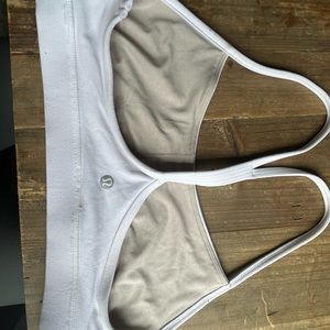 White Lulu Lemon Sports Bra